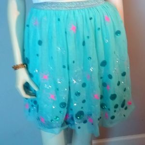 Girl Skirt Mermaid Aqua S